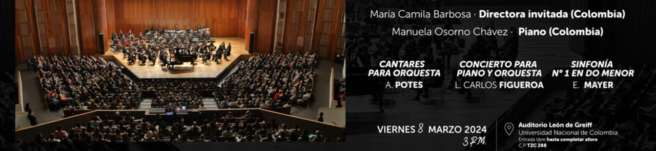 Mostrar todas las fotos de Día de la Mujer con dos invitadas de lujo: la directora María Camila Barbosa y la pianista Manuela Osorno Chávez