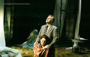Anders Larsson (Giorgio Germont) and Anne Margrethe Dahl (Violetta) in La Traviata 2008.