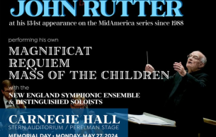 John Rutter conducts his own works on Memorial Day: Magnificat John Rutter (+2 More)