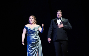 Juliette Chauvet, Soprano and Thomas Kinch, Tenor in a scene from Verdi's "Otello"