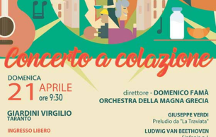 CONCERTO A COLAZIONE – Giardini Virgilio, Taranto: La Traviata: Prelude To Act III Verdi (+1 More)