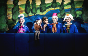 Pinocchios Abenteuer - Misun Kim, Johanna Kunze, Patrizia Häusermann, Mert Öztaner, Christian Schossig © Marie Liebig