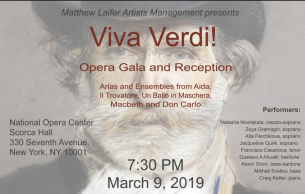 Viva Verdi in Opera America! Opera Gala