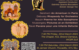 King's College London Symphony Orchestra: An American in Paris Gershwin (+4 More)
