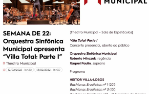 Orquestra Sinfônica Municipal apresenta: Bachianas brasileiras Villa-Lobos