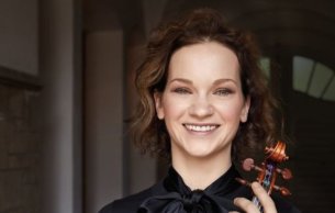 Andris Nelsons conducts Mozart, Thorvaldsdottir, and Brahms with Hilary Hahn, violin: Symphony No. 33 in B flat, K. 319 Mozart (+2 More)
