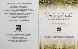 Xv Festival Internazionale di Musica e Arte Sacra. Vaticano e Roma, Italia.