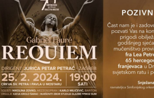 Koncert u sjećanje na provincijala fra Lea Petrovića i pobijene fratre: Requiem Fauré