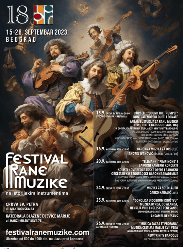 Poster of the 18th Belgrade Early Music Festival