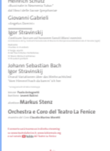 Omaggio a Stravinsky alla Basilica di San Marco: Concert Various