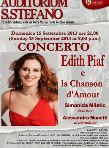 Edith Piaf е la Chanson d'Amour: Concert Various