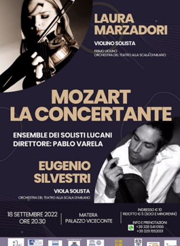 Laura Marzadori & I Solisti Lucani | Mozart "La concertante": Symphony No. 29 in A Major, K. 201/186a Mozart (+1 More)