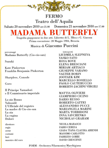 Madama Butterfly, Puccini