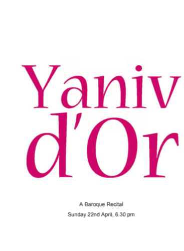 Yaniv d'or: Recital Various