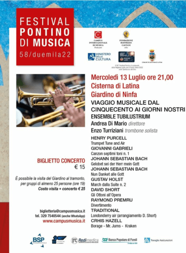 Festival Pontino di Musica: Ensemble Tubilustrium: Concert Various