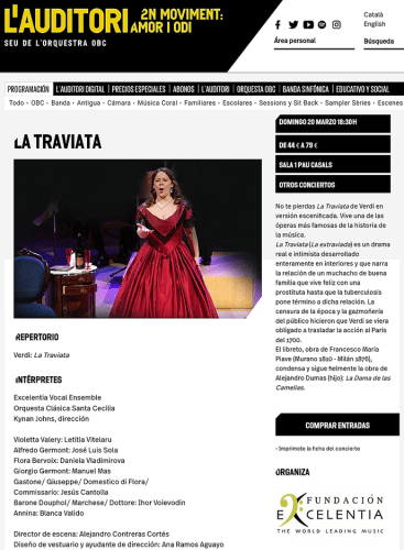 LA TRAVIATA: La traviata Verdi