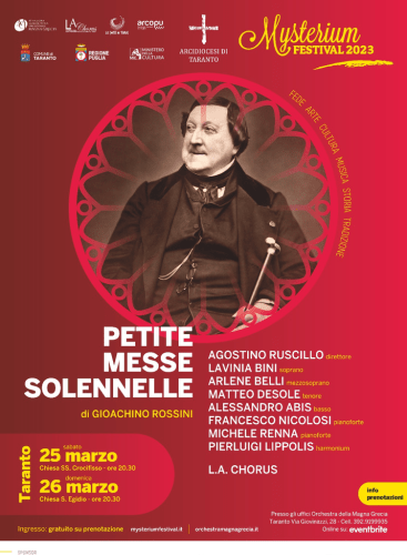 Petite Messe Solennelle - Mysterium Festival (Taranto): Petite messe solennelle Rossini