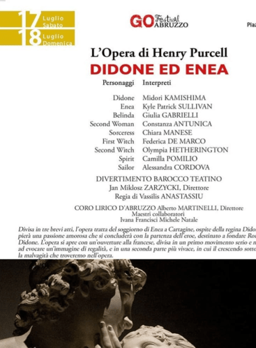 Didone ed Enea: Dido and Aeneas Purcell, H.