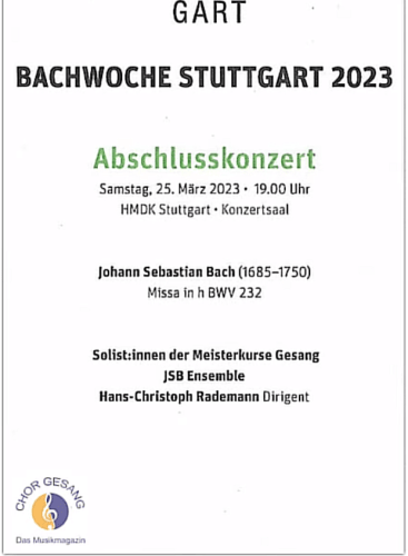 Mass in B minor, BWV 232 Bach, J. S.