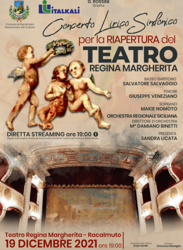 Concerto Lirico Sinfonico per la riapertura del Teatro Regina Margherita di Racalmuto