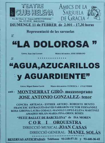 AGUA, AZUCARILLOS Y AGUARDIENTE (Chueca y Valverde)