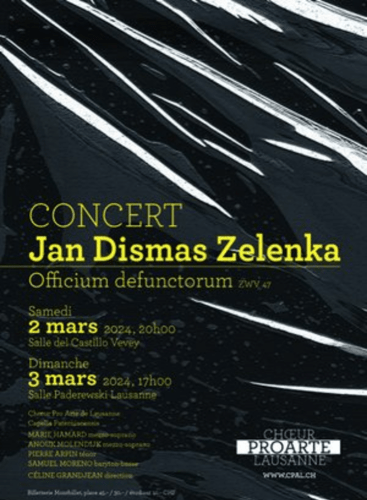 Programme : Jan Dismas Zelenka: Officium defunctorum De Victoria