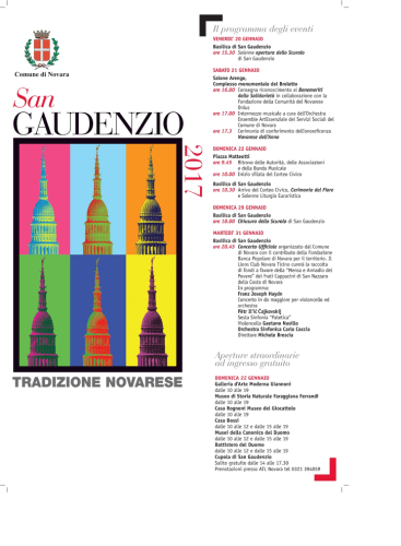 San Gaudenzio 2017: Cello Concerto No. 1 in C Major, Hob.VIIb:1 Haydn (+1 More)