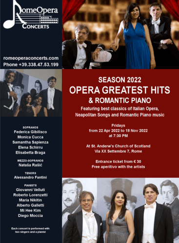 Opera's Greatest Hits & Romantic Piano - Season 2022: Gala Opera Various