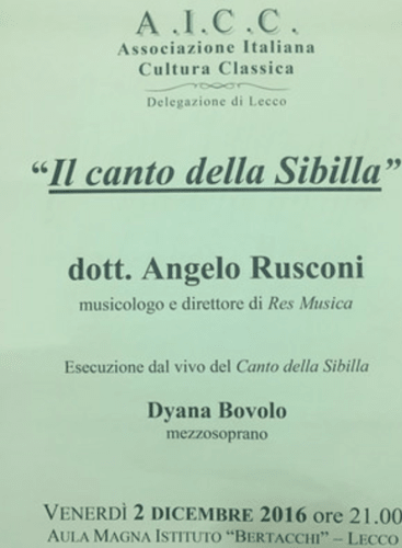 Il Canto della sibilla: Concert Various
