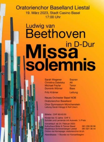 Missa Solemnis op. 123: Missa solemnis in D major, op. 123 Beethoven