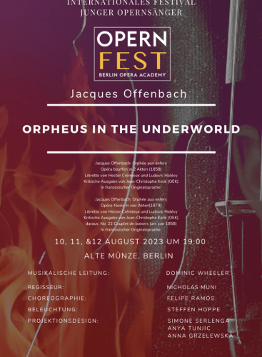Orpheus in the underworld: Orphée aux enfers Offenbach