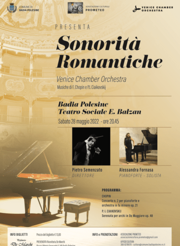 Sonorità Romantiche: Piano Concerto No. 2 in F Minor, op. 21 Chopin (+1 More)