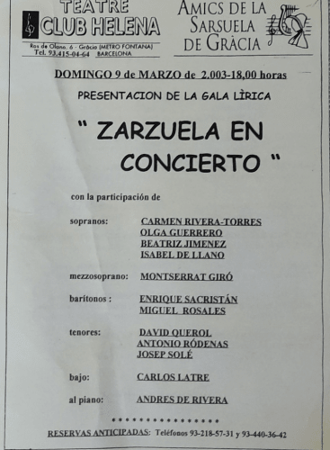 ZARZUELA EN CONCIERTO: Zarzuela anthology