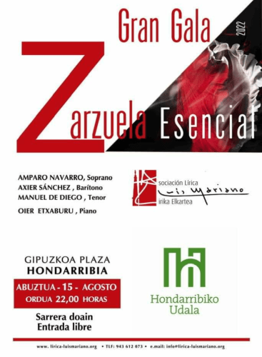 Zarzuela Esencial: Concierto