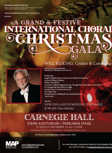 Christmas Gala with Willard Kesling, Professor and Choir Director at the University of Florida
