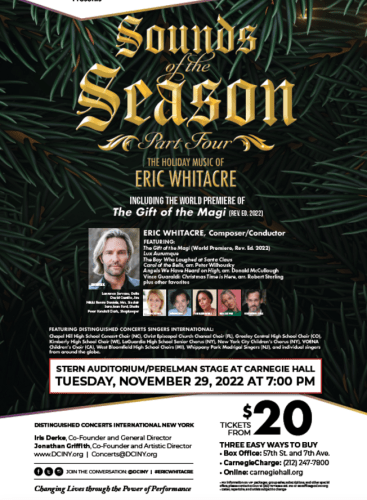 The Holiday Music of Eric Whitacre: Concert