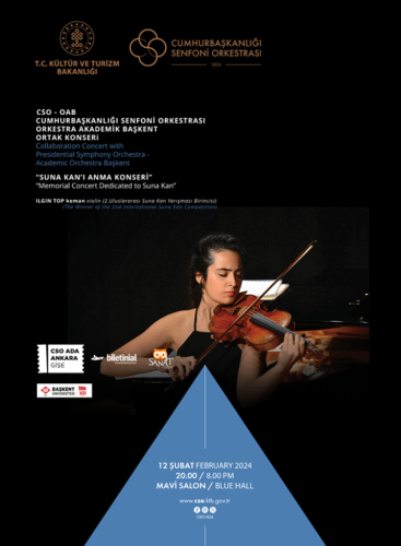 CSO - OAB "Suna Kan’ı Anma" Ortak Konseri: Violin Concerto No. 5 in A Major, K.219 ("Turkish") Mozart (+1 More)