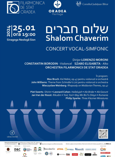 Shalom Chaverim Concert Vocal-Simfonic: Kol Nidrei, op. 47 Bruch (+5 More)