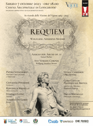 In ricordo delle Vittime del Vajont: Requiem, K. 626 Mozart (+2 More)