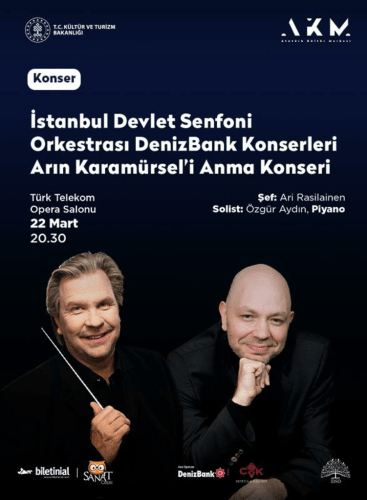 İstanbul Devlet Senfoni Orkestrası "Arın Karamürsel'i Anma Konseri": Symphony No.2 in A major Kalinnikov, V. S. (+2 More)