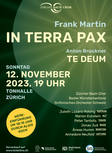 Martin / Bruckner: Zürcher Bach Chor – IN TERRA PAX / TE DEUM: In terra pax Martin (+1 More)