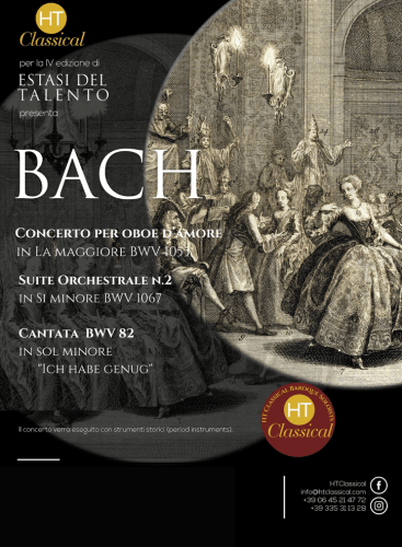 L'Estasi del Talento V Rassegna 2024: Oboe d'amore Concerto in A Major, BWV 1055R Bach, J. S. (+2 More)