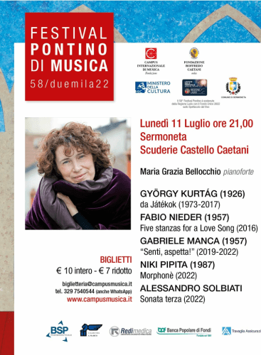Festival Pontino di Musica: Maria Grazia Bellocchio: Concert Various