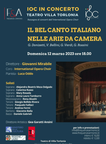 Il bel canto italiano nelle Arie da Camera