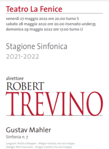 Concerto diretto da Robert Trevino: Concert Various