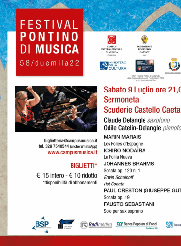 Festival Pontino di Musica: Claude Delangle: Concert Various