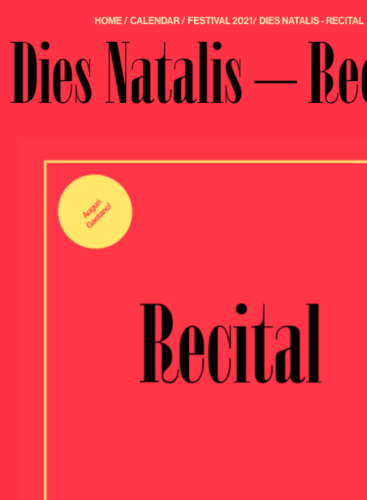 Dies Natalis: Recital Various