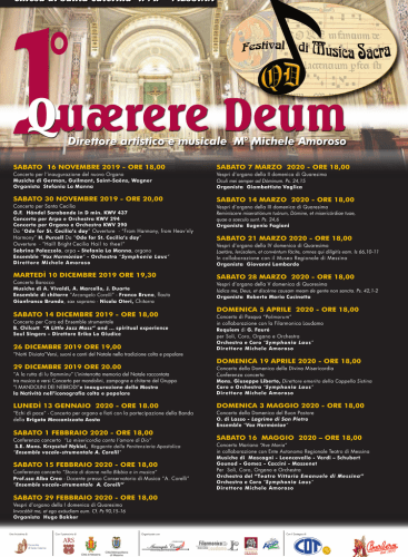 Festival di Musica Sacra "Quærere Deum" - direttore artistico e musicale