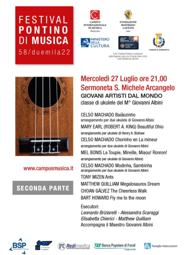 Festival Pontino di Musica: classe di ukelele del Giovanni Albini: Concert Various