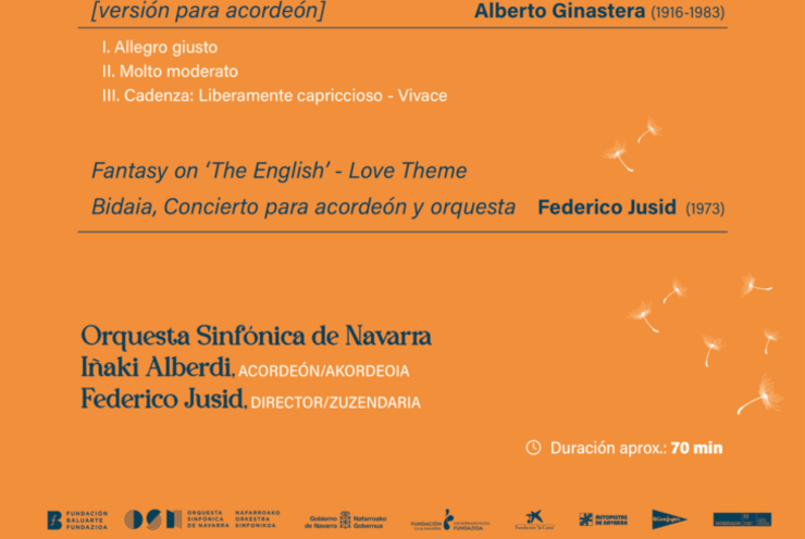 Sinfónica en Navarra · Altsasu/Alsasua: Harp Concerto, op.25 Ginastera (+2 More)